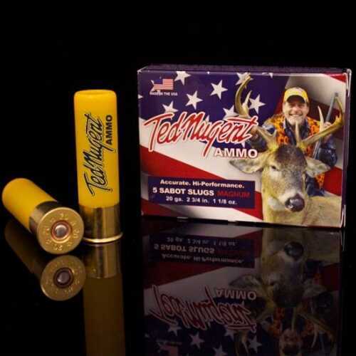 Click to see larger image. 20 Gauge 5 Rounds Ammunition American Tactical Imports 3/4" 440 Gr Sabot Slug #Sabot